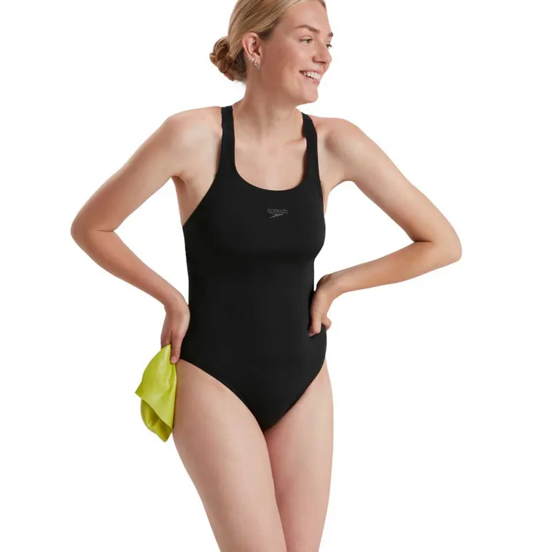 Speedo Women's ECO Endurance+ Kickback Swimsuit Black-4